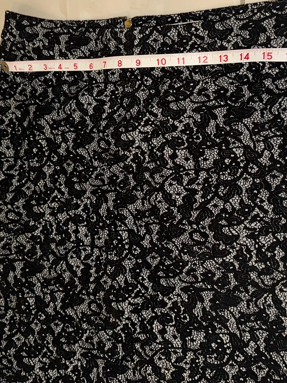 Michael Kors Black and Gray Patterned Skirt
